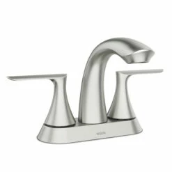 Findlay Spot Resist Brushed Nickel Two-handle High Arc Bathroom Faucet