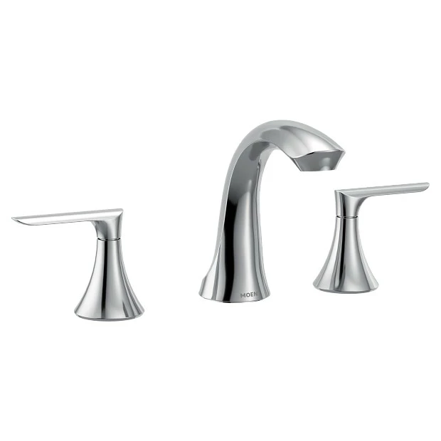 Findlay Chrome Two-handle High Arc Bathroom Faucet 3 Findlay Chrome Two-handle High Arc Bathroom Faucet