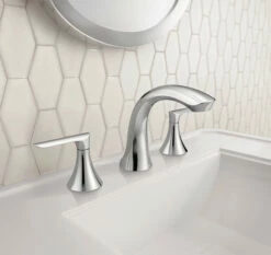 Findlay Chrome Two-handle High Arc Bathroom Faucet 5 Findlay Chrome Two-handle High Arc Bathroom Faucet -Hot Sale Moen Store 84517 set1.tif