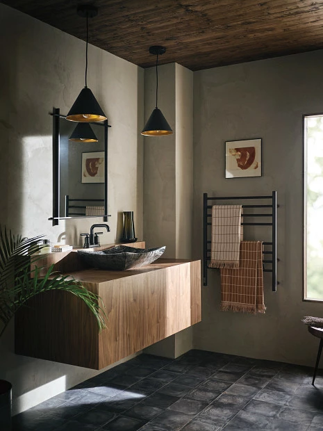 N/A Matte Black Two-handle High Arc Bathroom Faucet 4 N/A Matte Black Two-handle High Arc Bathroom Faucet - Image 2