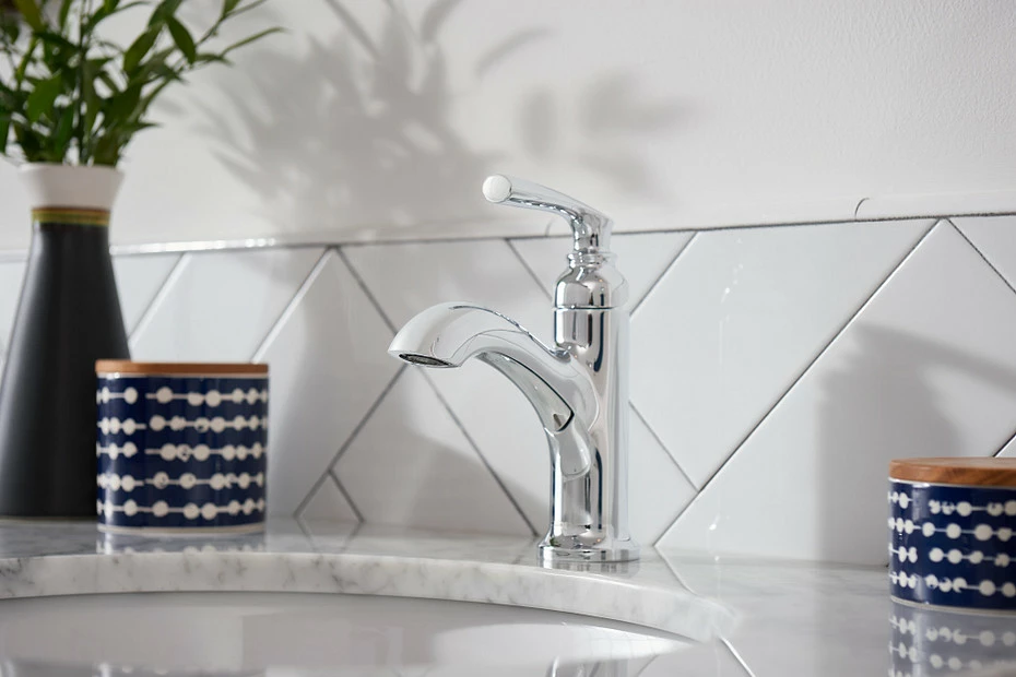 Hilliard Chrome One-Handle High Arc Bathroom Faucet 7 Hilliard Chrome One-Handle High Arc Bathroom Faucet - Image 5