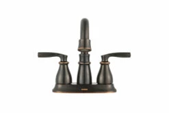 Hilliard Mediterranean Bronze Two-Handle High Arc Bathroom Faucet 17 Hilliard Mediterranean Bronze Two-Handle High Arc Bathroom Faucet -Hot Sale Moen Store 84537brb StraightOn.tif