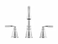 Hilliard Chrome Two-Handle High Arc Bathroom Faucet