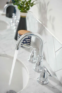 Hilliard Chrome Two-Handle High Arc Bathroom Faucet 17 Hilliard Chrome Two-Handle High Arc Bathroom Faucet -Hot Sale Moen Store 84539 glam4.tif