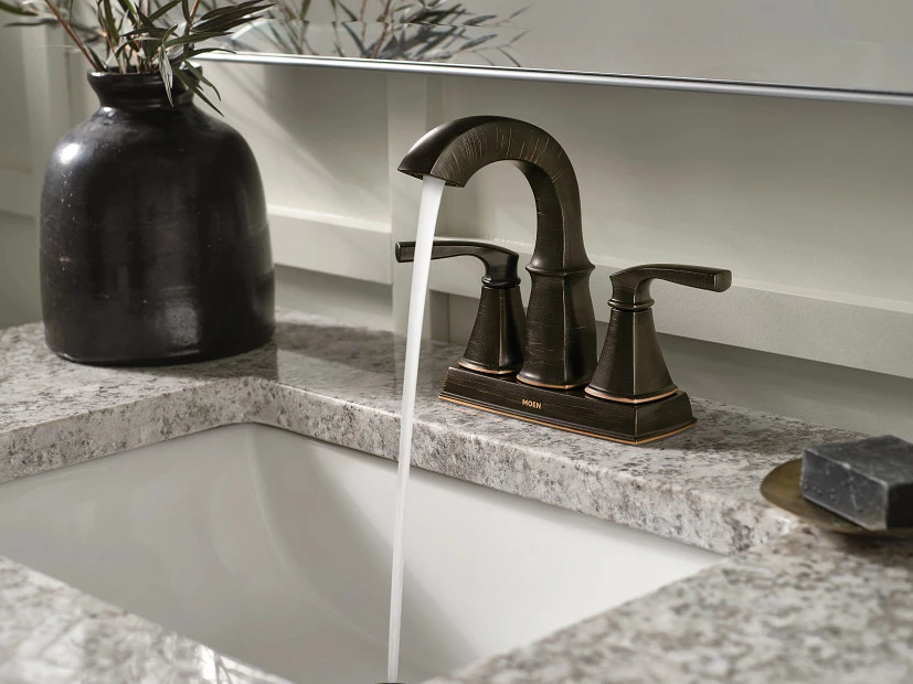 Finney Mediterranean Bronze Two-handle High Arc Bathroom Faucet 5 Finney Mediterranean Bronze Two-handle High Arc Bathroom Faucet - Image 3