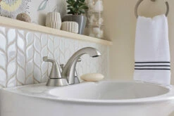 Haber Spot Resist Brushed Nickel Two-Handle Bathroom Faucet