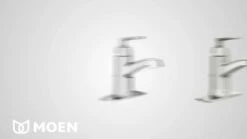 Conway Chrome One-Handle High Arc Bathroom Faucet 12 Conway Chrome One-Handle High Arc Bathroom Faucet -Hot Sale Moen Store 84922srn.mp4