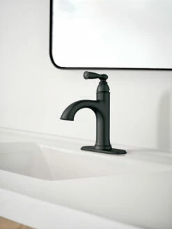Banbury Matte Black One-handle High Arc Bathroom Faucet