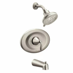 Eva Brushed Nickel Posi-Temp® Tub/shower
