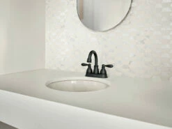 Caldwell Matte Black Two-handle High Arc Bathroom Faucet -Hot Sale Moen Store WS84667BL Set1.tif