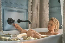 Belfield Matte Black One-handle Non Diverter Tub Filler