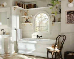 Colinet Matte Black One-handle Non Diverter Wallmount Tub Filler 25 Colinet Matte Black One-handle Non Diverter Wallmount Tub Filler -Hot Sale Moen Store WTS44501BL S44101BL set2.tif