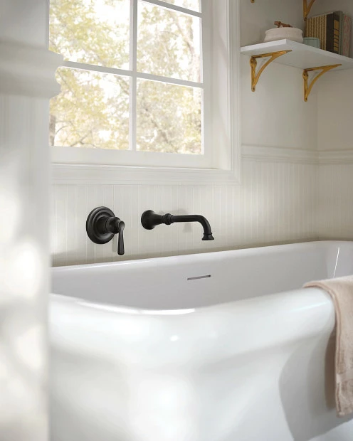 Colinet Matte Black One-handle Non Diverter Wallmount Tub Filler 16 Colinet Matte Black One-handle Non Diverter Wallmount Tub Filler - Image 14