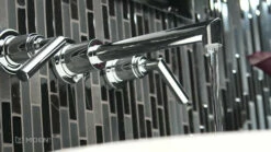 Arris Matte Black Two-Handle Wall Mount Bathroom Faucet 11 Arris Matte Black Two-Handle Wall Mount Bathroom Faucet -Hot Sale Moen Store arris wallmount lav fb.mp4