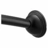 Curved Shower Rods Matte Black 5' Curved Shower Rod -Hot Sale Moen Store csr2165bl v2.tif