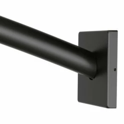 Triva Matte Black 5' Curved Shower Rod