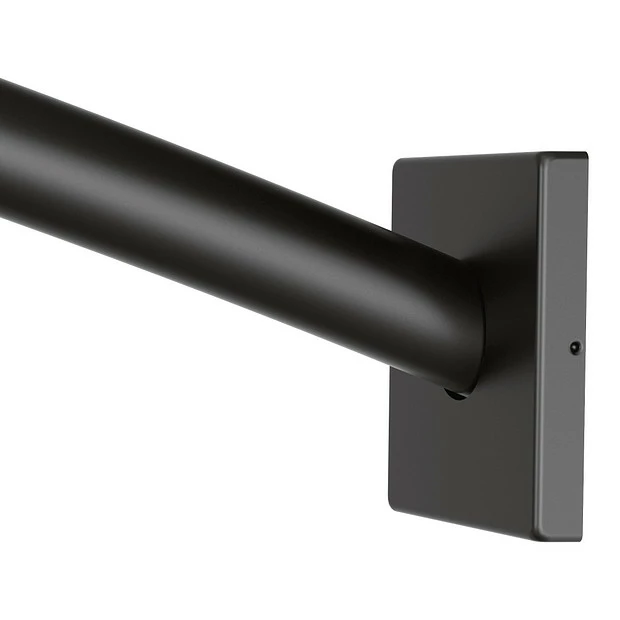 Triva Matte Black 5' Curved Shower Rod 3 Triva Matte Black 5' Curved Shower Rod