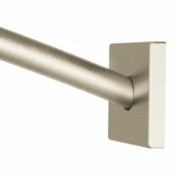Triva Brushed Nickel Adjustable Curved Shower Rod