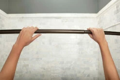 Curved Shower Rods Old World Bronze Tension Curved Shower Rod 15 Curved Shower Rods Old World Bronze Tension Curved Shower Rod -Hot Sale Moen Store csr2172owb install1.tif