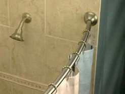Curved Shower Rods Chrome 5' Curved Shower Rod 7 Curved Shower Rods Chrome 5' Curved Shower Rod -Hot Sale Moen Store curvedshowerrod.mpg 1