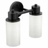 Iso Matte Black Bath Light -Hot Sale Moen Store dn0762bl.tif