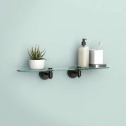 Iso Matte Black Vanity Shelf 10 Iso Matte Black Vanity Shelf -Hot Sale Moen Store dn0790bl glam1.tif