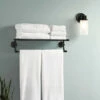 Iso Matte Black Towel Shelf -Hot Sale Moen Store dn0794bl glam1.tif