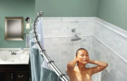 Curved Shower Rods Chrome Tension Curved Shower Rod -Hot Sale Moen Store dn2171ch sr2100ch lifestyle b.tif