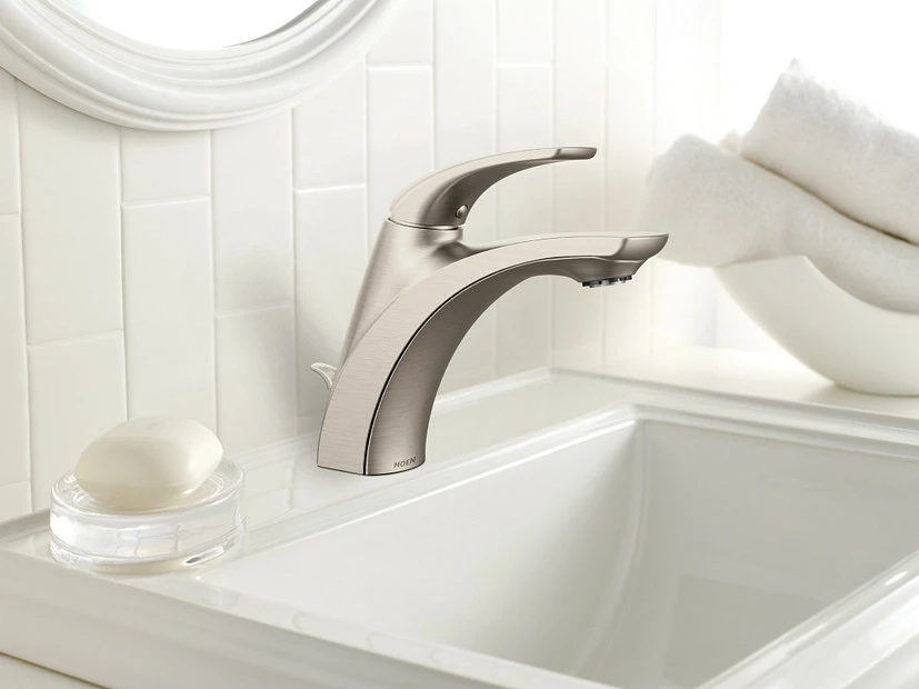 Zarina Spot Resist Brushed Nickel One-Handle Bathroom Faucet 8 Zarina Spot Resist Brushed Nickel One-Handle Bathroom Faucet - Image 6