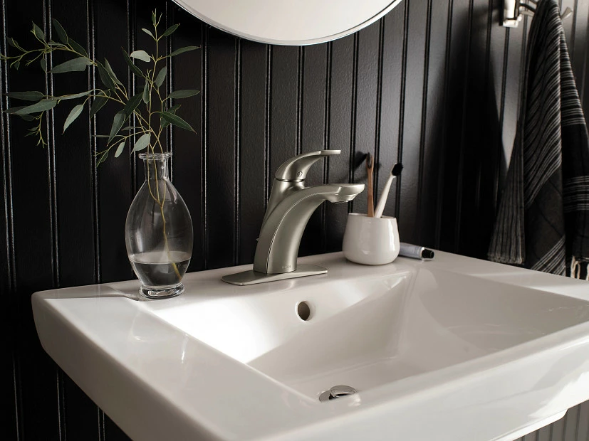 Zarina Spot Resist Brushed Nickel One-Handle Bathroom Faucet 4 Zarina Spot Resist Brushed Nickel One-Handle Bathroom Faucet - Image 2