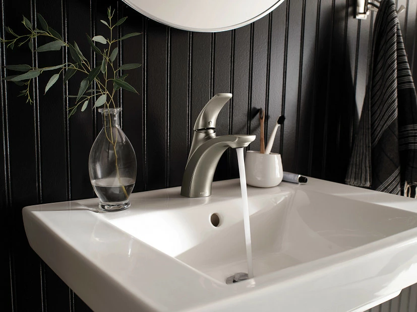 Zarina Spot Resist Brushed Nickel One-Handle Bathroom Faucet 5 Zarina Spot Resist Brushed Nickel One-Handle Bathroom Faucet - Image 3