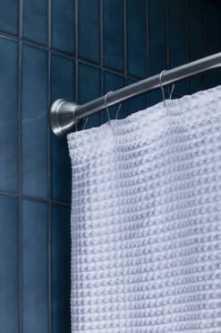 Curved Shower Rods Curved Shower Rod With Magnetix Brushed Nickel Tension Or Permanent Mount