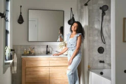 Mikah Matte Black One-handle High Arc Bathroom Faucet 23 Mikah Matte Black One-handle High Arc Bathroom Faucet -Hot Sale Moen Store mikahbl catalog lifestyle1.tif