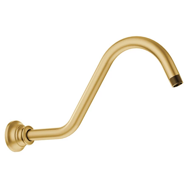 Waterhill Brushed Gold 14" Shower Arm 3 Waterhill Brushed Gold 14" Shower Arm