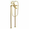 Weymouth Brushed Gold Two-handle Tub Filler Includes Hand Shower -Hot Sale Moen Store s22110bg.tif