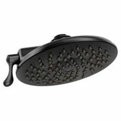 Velocity Matte Black Two-function 8" Diameter Spray Head Eco-performance Rainshower
