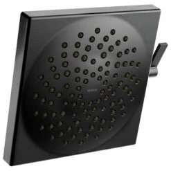 Velocity Matte Black Two-function 8-1/2" Diameter Spray Head Eco-performance Rainshower