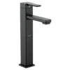 90 Degree Matte Black One-handle High Arc Vessel Bathroom Faucet 1 90 Degree Matte Black One-handle High Arc Vessel Bathroom Faucet -Hot Sale Moen Store s6712bl.tif