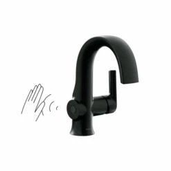 Doux Matte Black One-handle High Arc Bathroom Faucet -Hot Sale Moen Store s6910ewbl icon.jpg