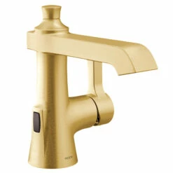 Flara Brushed Gold One-handle High Arc Bathroom Faucet 9 Flara Brushed Gold One-handle High Arc Bathroom Faucet -Hot Sale Moen Store s6981ewbg.tif