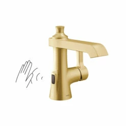 Flara Brushed Gold One-handle High Arc Bathroom Faucet -Hot Sale Moen Store s6981ewbg icon.jpg