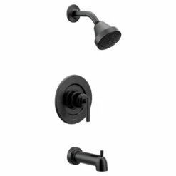 Gibson Matte Black Posi-Temp® Eco-Performance Tub/Shower