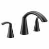 Glyde Matte Black Two-handle High Arc Roman Tub Faucet 2 Glyde Matte Black Two-handle High Arc Roman Tub Faucet -Hot Sale Moen Store t373bl.tif