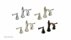 Wynford Oil Rubbed Bronze Two-Handle High Arc Bathroom Faucet