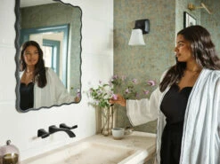 Voss Matte Black Two-handle Wall Mount Bathroom Faucet -Hot Sale Moen Store t6906bl lifestyle3.tif