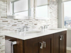 90 Degree Brushed Nickel Drawer Pull