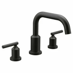 Gibson Matte Black Two-Handle Non-Diverter Roman Tub Faucet