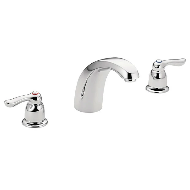 Chateau Chrome Two-Handle Low Arc Roman Tub Faucet 3 Chateau Chrome Two-Handle Low Arc Roman Tub Faucet