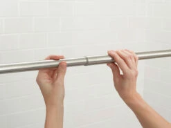 Tension Rod Brushed Nickel Shower Rod 7 Tension Rod Brushed Nickel Shower Rod -Hot Sale Moen Store tr1000bn tr1001bn install1.tif