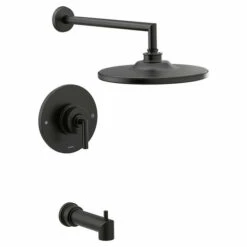 Arris Matte Black Posi-Temp® Eco-Performance Tub/Shower